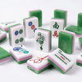 Marble American Mahjong acrylic tiles angled studio shot