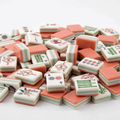 Year of the Horse American Mahjong acrylic tiles angled studio shot