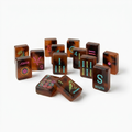 Single-Layer Cap American Mahjong acrylic tiles angled studio shot
